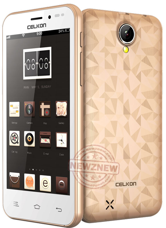 Celkon-Millennia-Q450---Gold