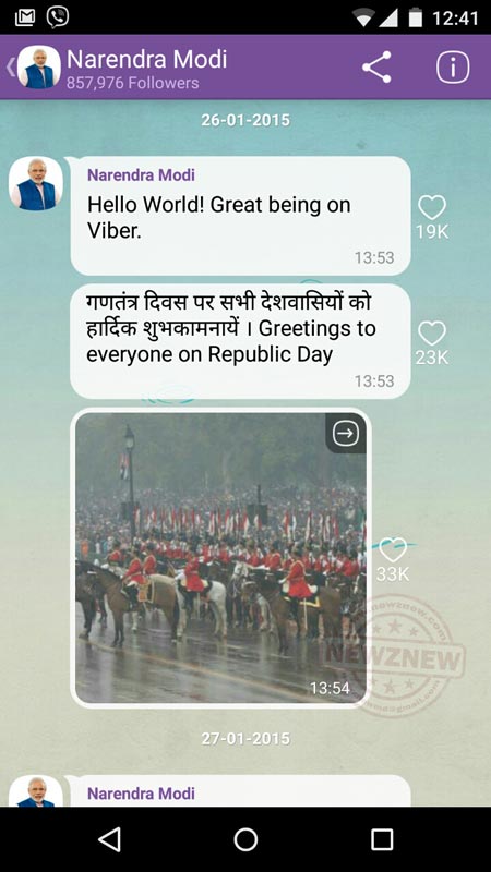 Narendra-Modi-Viber-Public-Chat