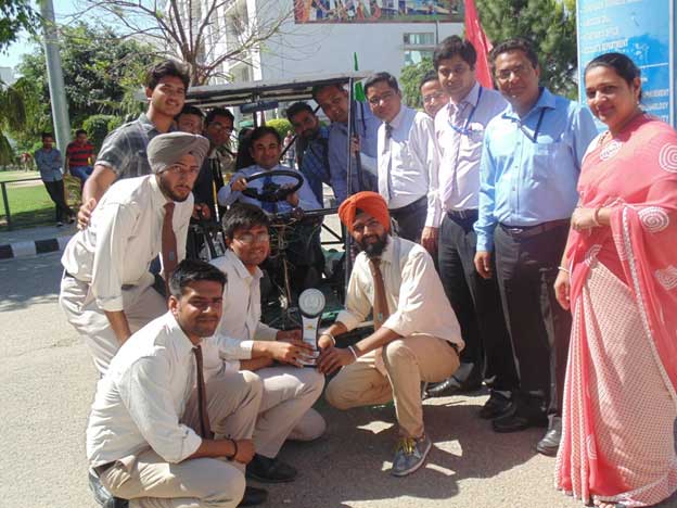 CGC-Landran-students-designed-Solar-car-at-Indo-Asian-Solar-with-Campus-Director--Dr-Vikas-Singh-&-others-1