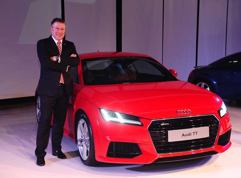 Mr.-Joe-King,-Head,-Audi-India-with-the-all-new-Audi-TT.-The-car-was-launched-in-Delhi-at-a-price-of-INR-60,34,000_--Ex-showroom-Delhi-and-Mumbai.