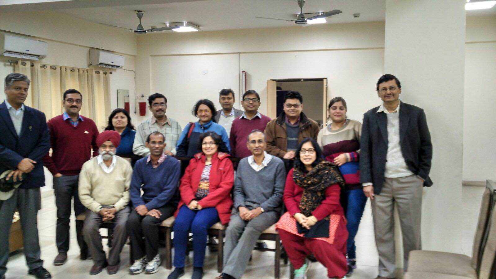 Venki with Biofaculty of IISER Mohali 1