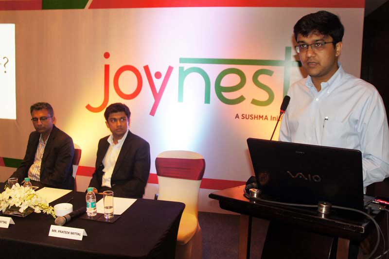Mr.-Prateek-Mittal,-Executive-Director,-Sushma-Buildtech-Ltd-during-the-announcement-of-Joynest