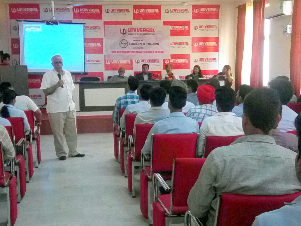 Universal Group of Institutions   Organized seminar on Job Opportunities in Automobile Sector