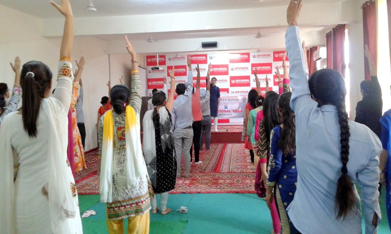 Universal Group of Institutions organised Yoga and Meditation camp to celebrate the International Yoga Day at its campus copy (Small)