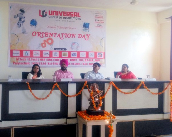Orientation Day Programme at Universal Group of Institutes for new batch copy (Small)