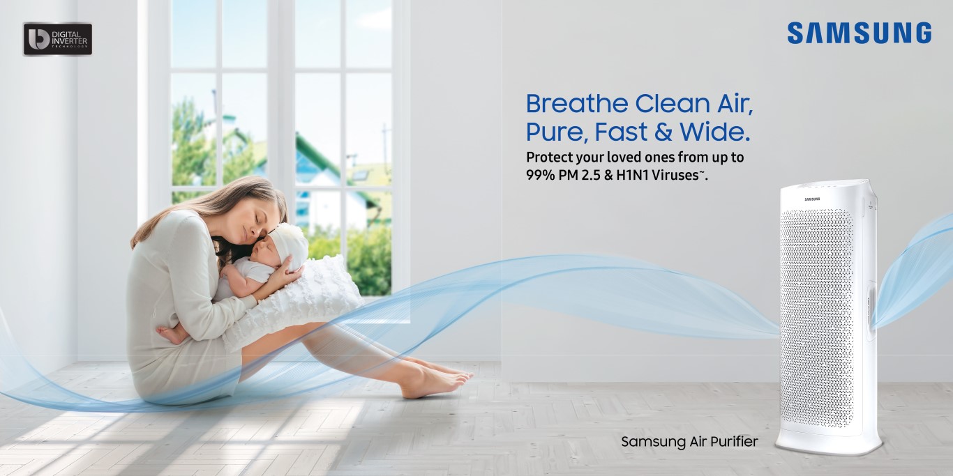 Breathe Happiness with Samsung's new Air Purifier
